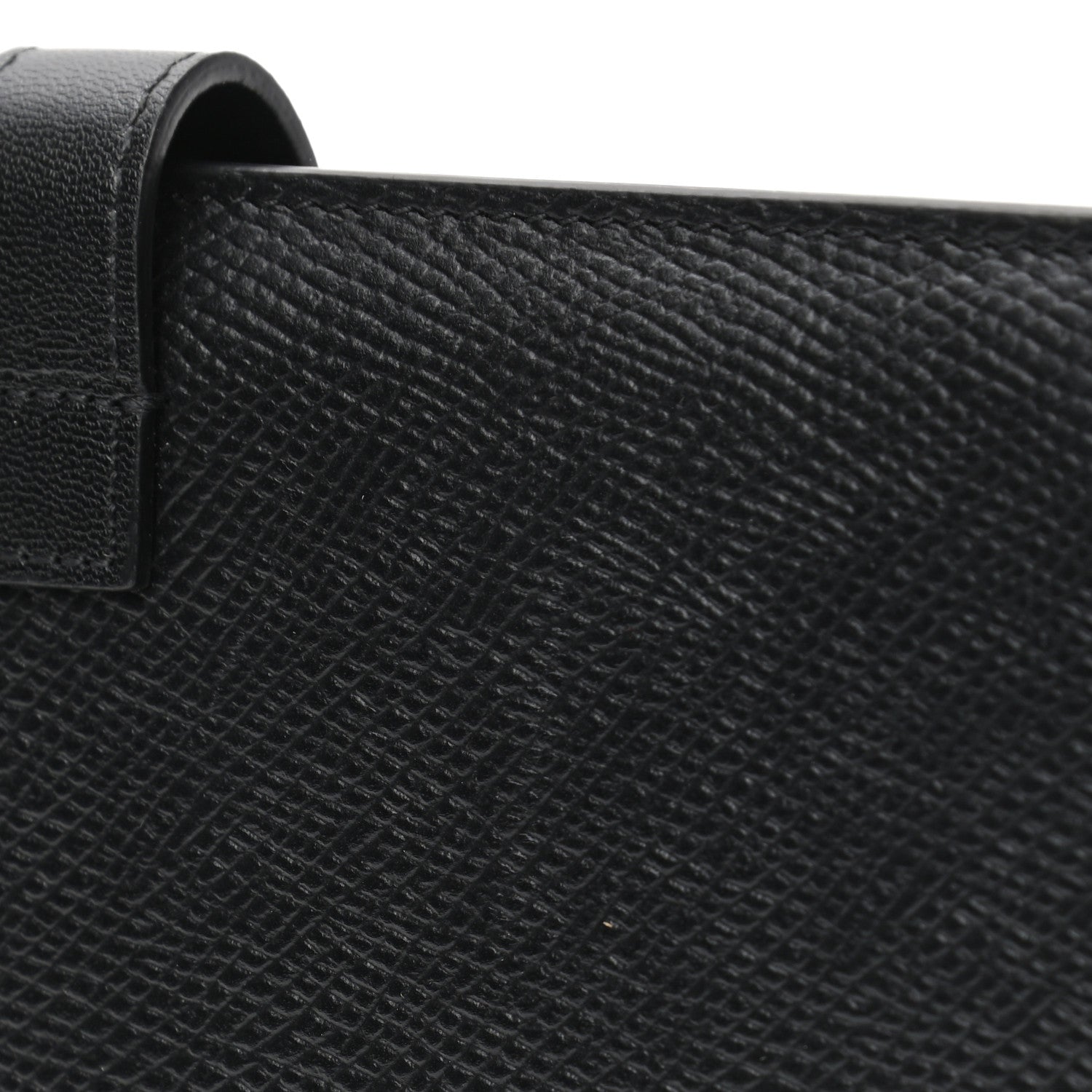Celine Grained Calfskin Large Multifunction Strap Wallet Black 9 of 9