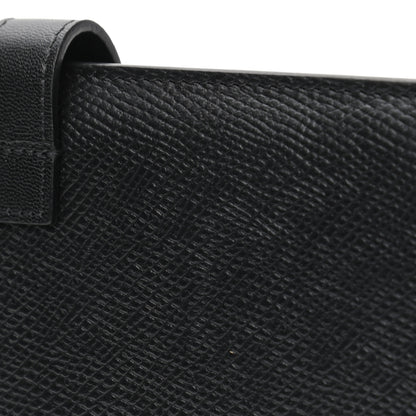 Celine Grained Calfskin Large Multifunction Strap Wallet Black 9 of 9