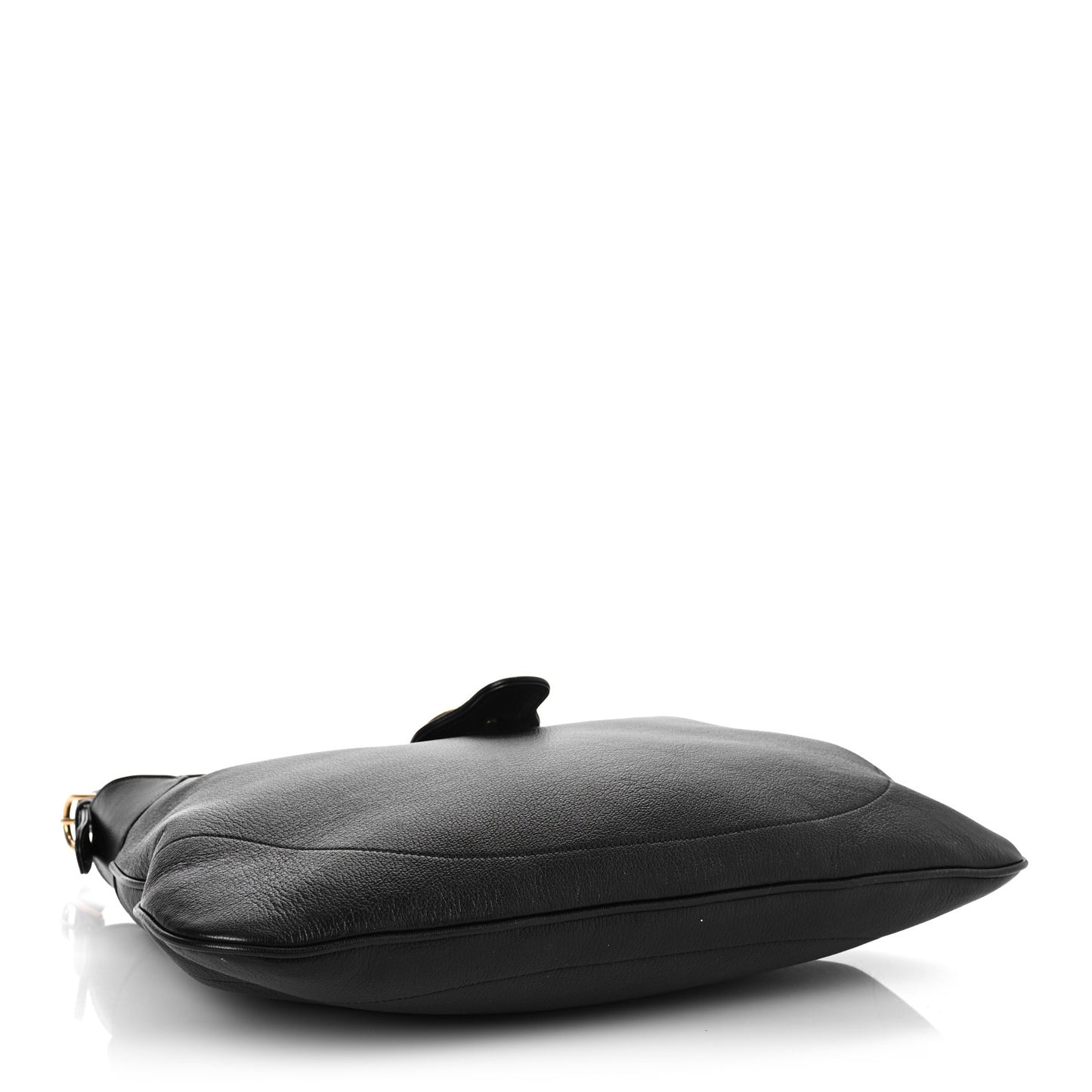 Goatskin Large Aphrodite Shoulder Bag Black
