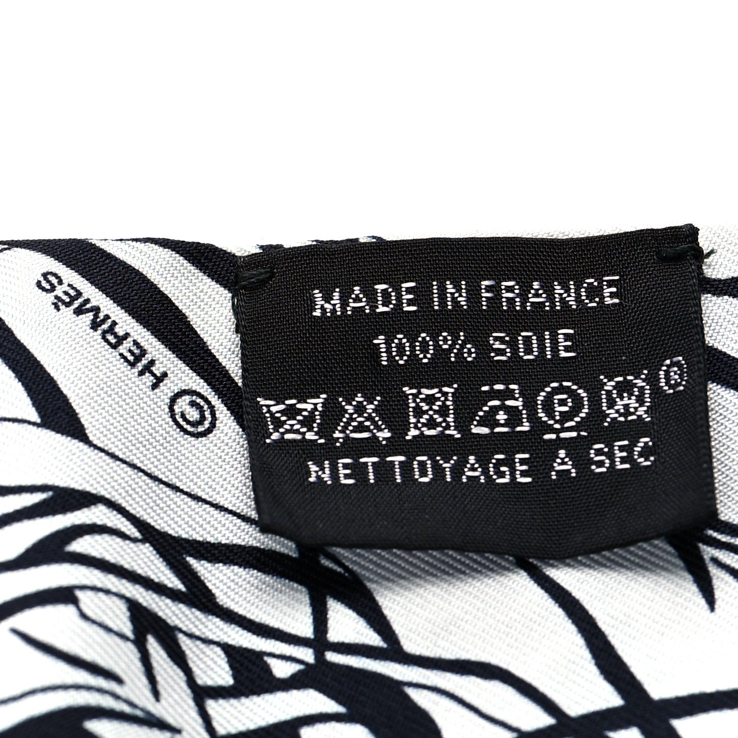 Hermes Silk Jungle Love Rainbow Twilly Gris Black White 3 of 3