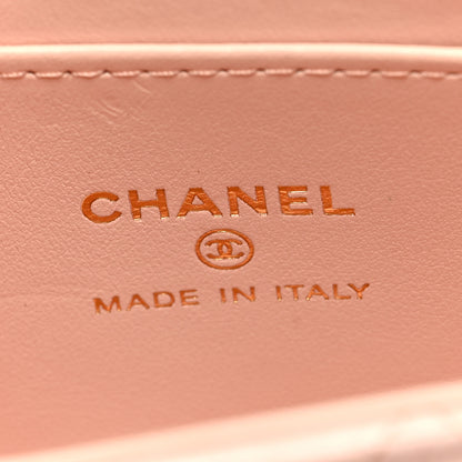 Chanel Shiny Aged Calfskin Quilted Mini Nano Kelly Shopper Pink 6 of 10