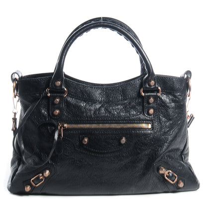 Balenciaga Agneau Giant 12 Rose Gold Hardware Town Black 1 of 12