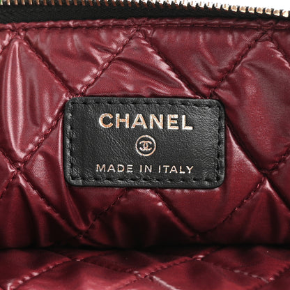 Chanel Aged Calfskin Lucky Charms Quilted Medium Reissue Cosmetic Case Black 6 of 8