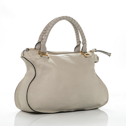 Chloe Calfskin Large Marcie Satchel Dove 3 of 10