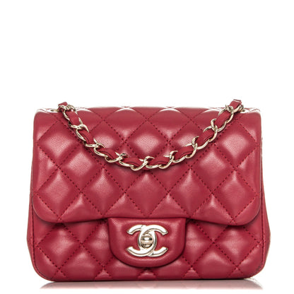 Chanel Lambskin Quilted Mini Square Flap Fuchsia 1 of 8