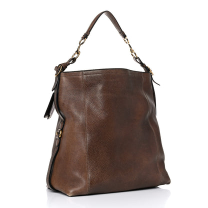 Gucci Calfskin Large Harness Hobo Maple Brown 2 of 32