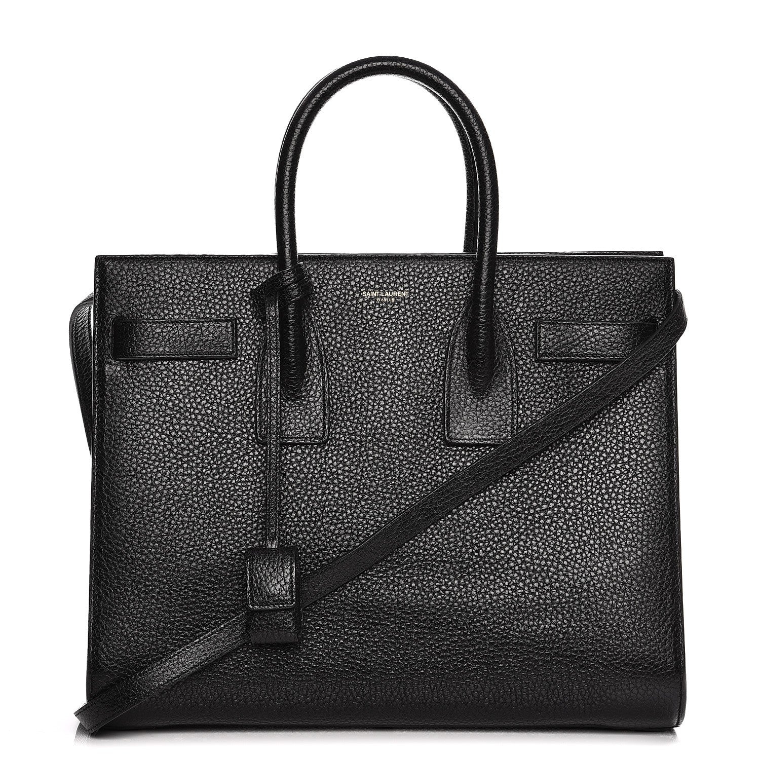 Saint Laurent Grained Calfskin Small Sac De Jour Black 1 of 13