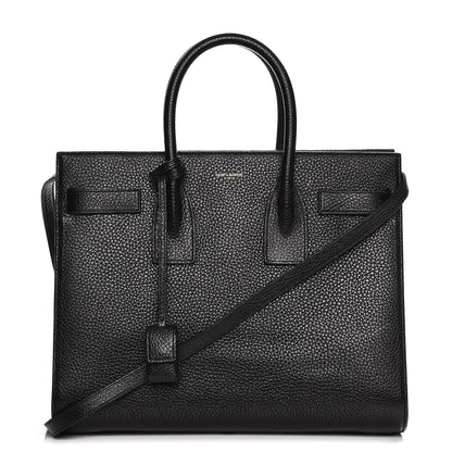 Saint Laurent Grained Calfskin Small Sac De Jour Black 1 of 13