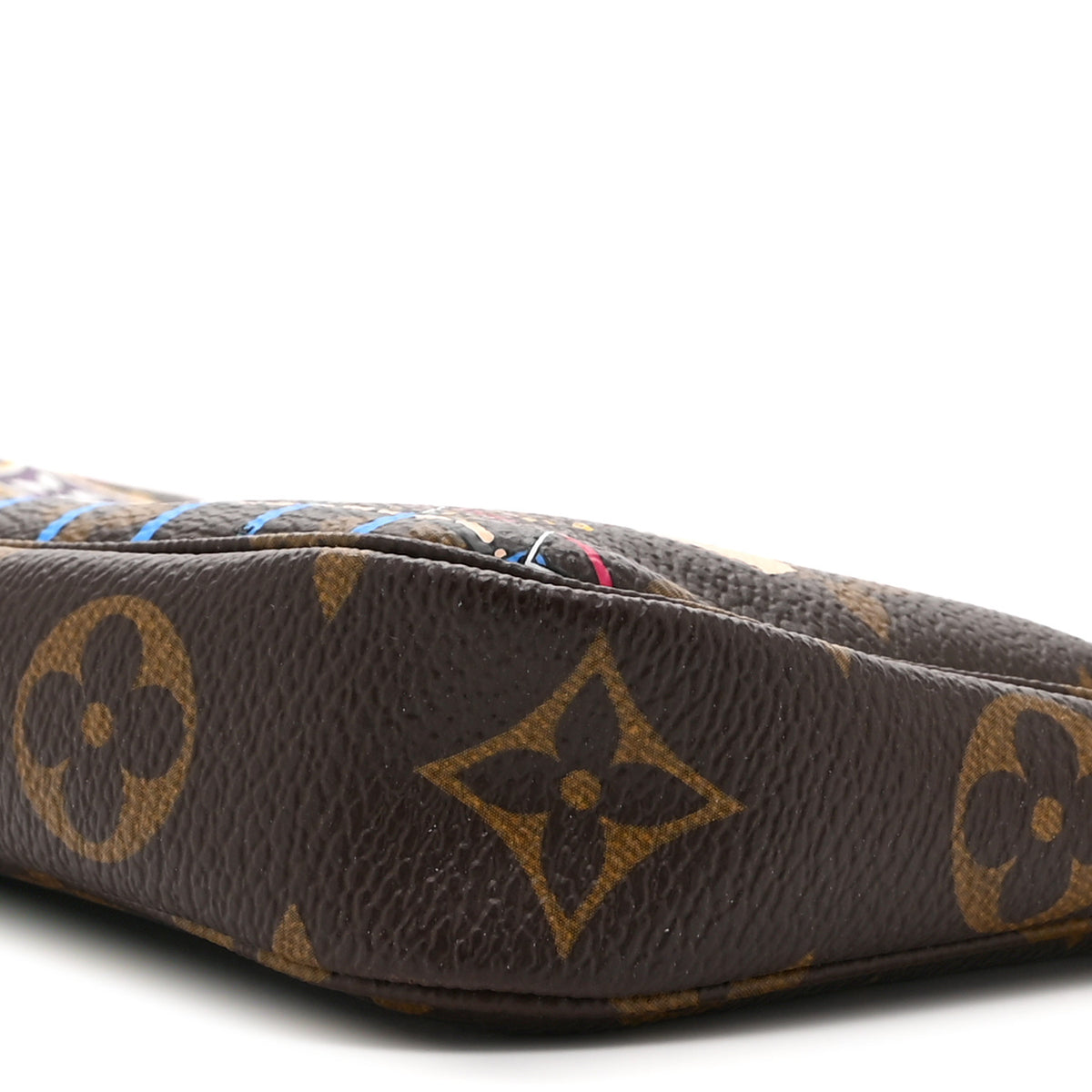 Louis Vuitton Monogram 2020 Christmas Animation Roller Coaster Mini Pochette Accessories Pivoine 10 of 10