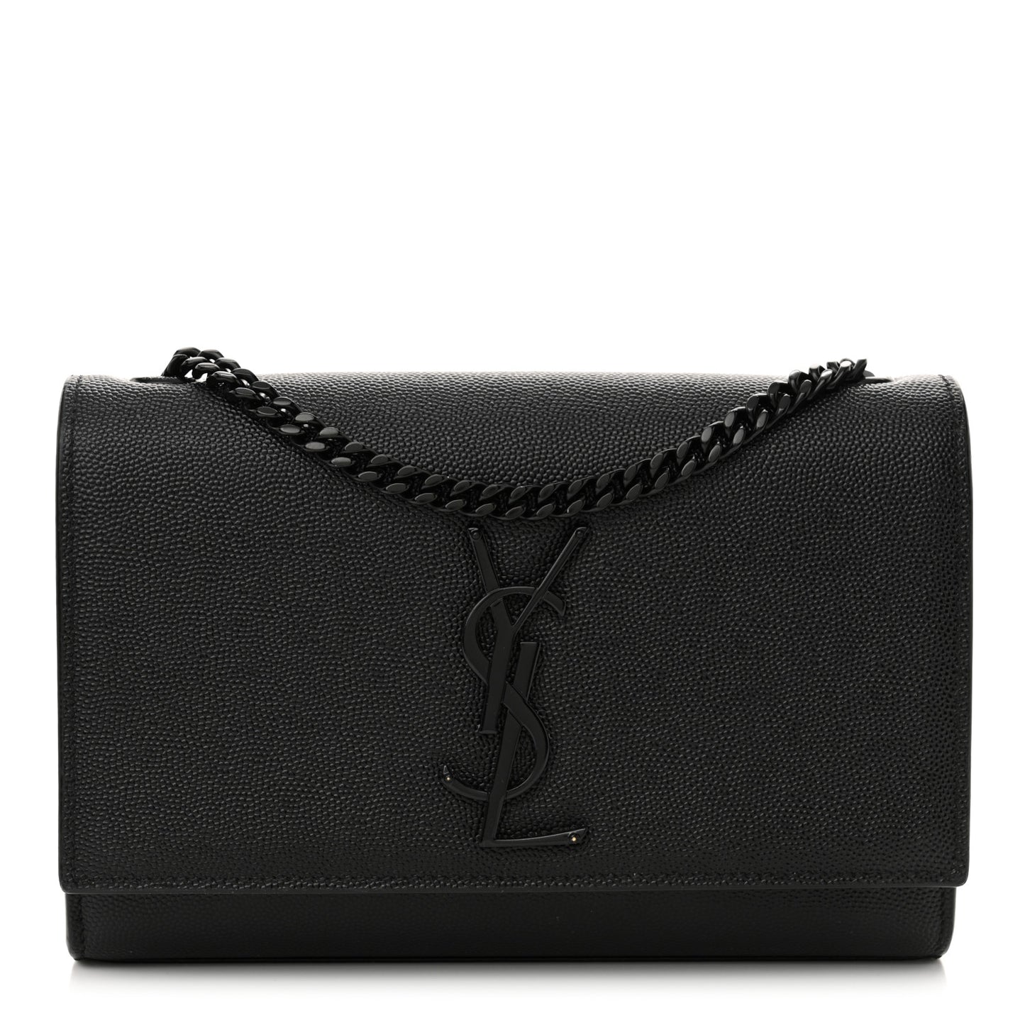 Grain De Poudre Small Monogram Monochrome Kate Satchel Black