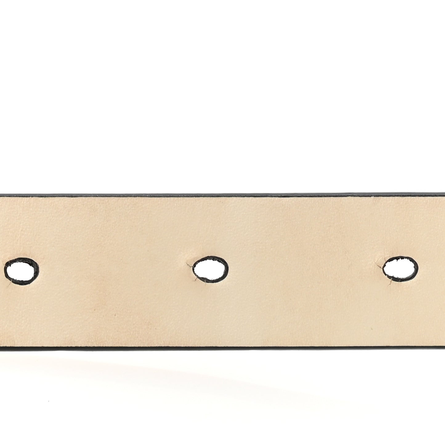 Calfskin Saddle Belt 80 32 White