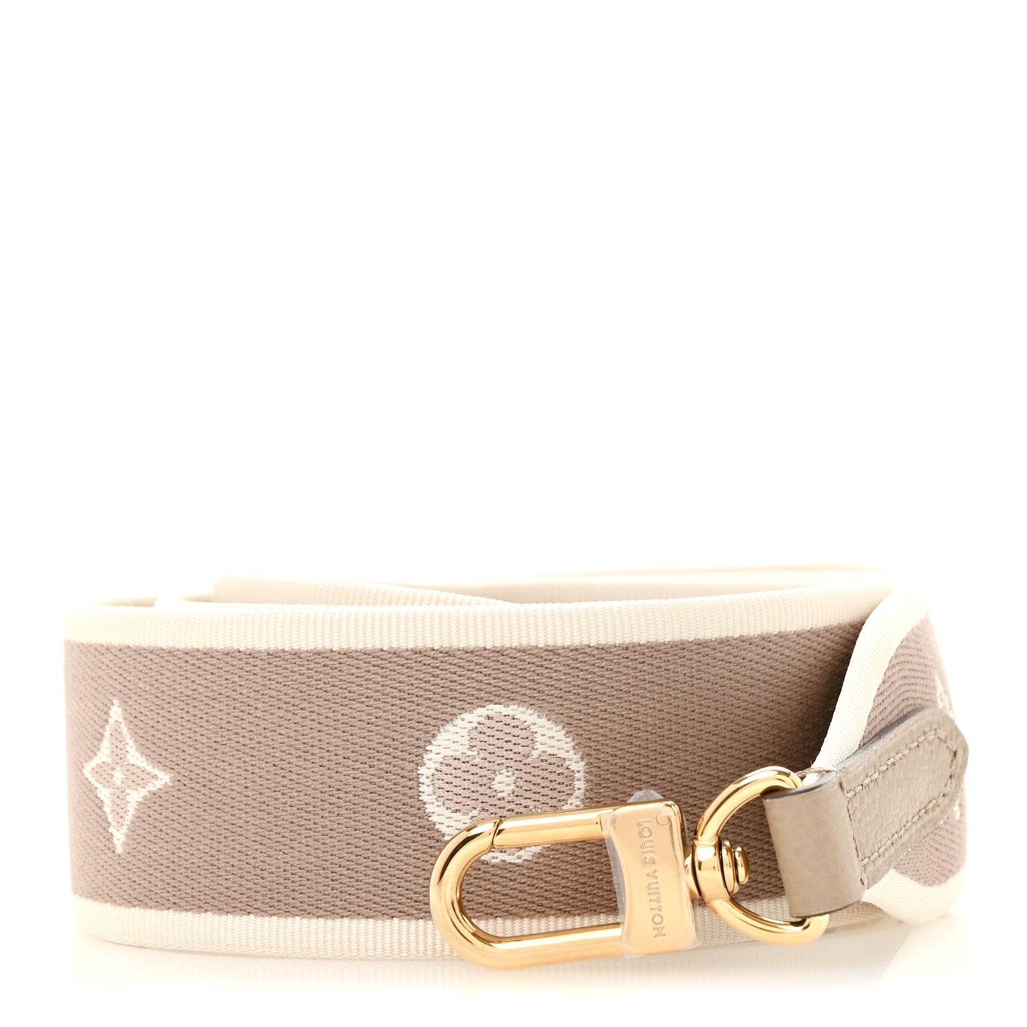 Louis Vuitton Jacquard Diane Shoulder Strap Tourterelle Creme 1 of 4