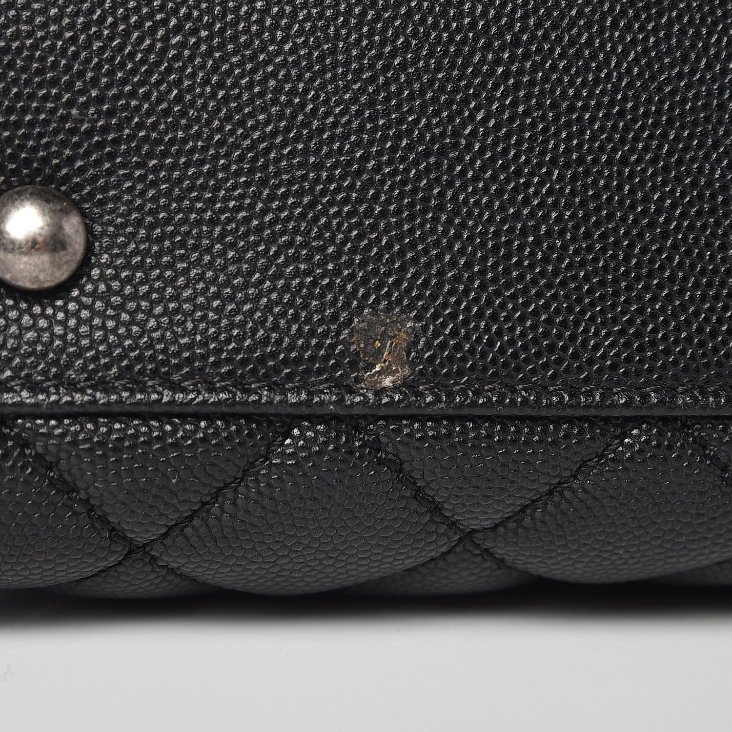 Chanel Caviar Quilted Medium Coco Handle Flap Black 8 of 9