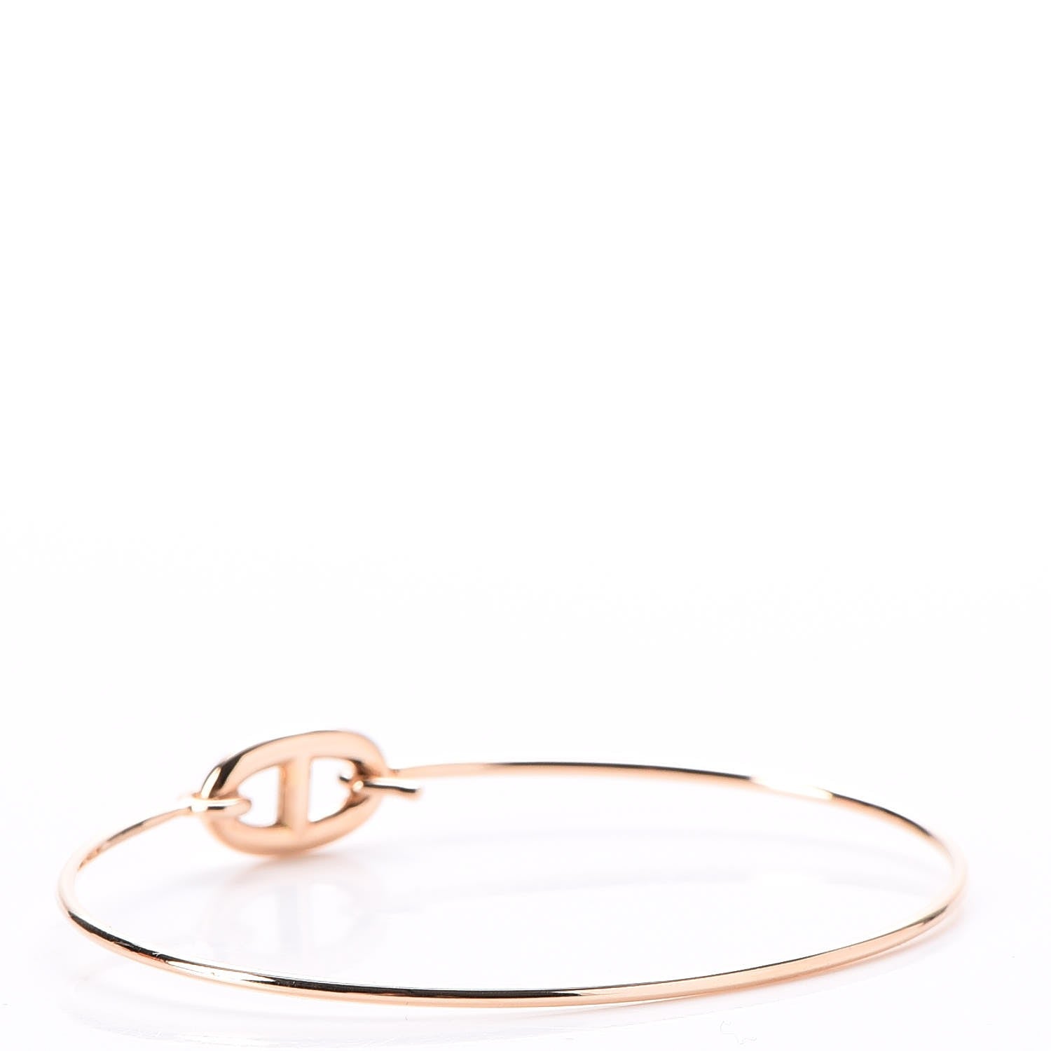 Hermes 18K Rose Gold PM Ronde Chaine d'Ancre Bracelet SH 3 of 8