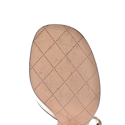 Chanel Lambskin Camellia Sandals 37 Beige 10 of 15