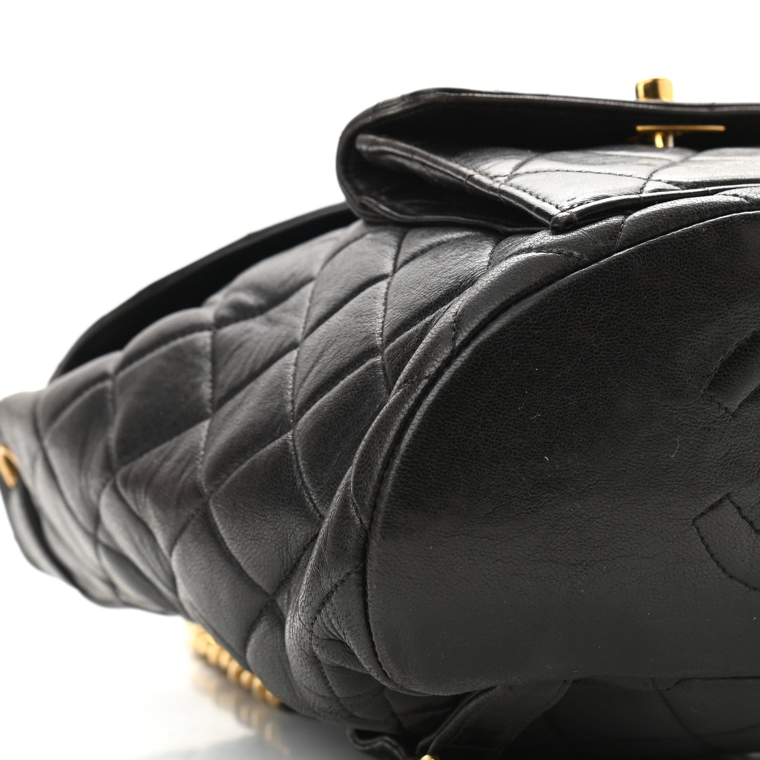 Chanel Lambskin Quilted Backpack Black 9 of 11