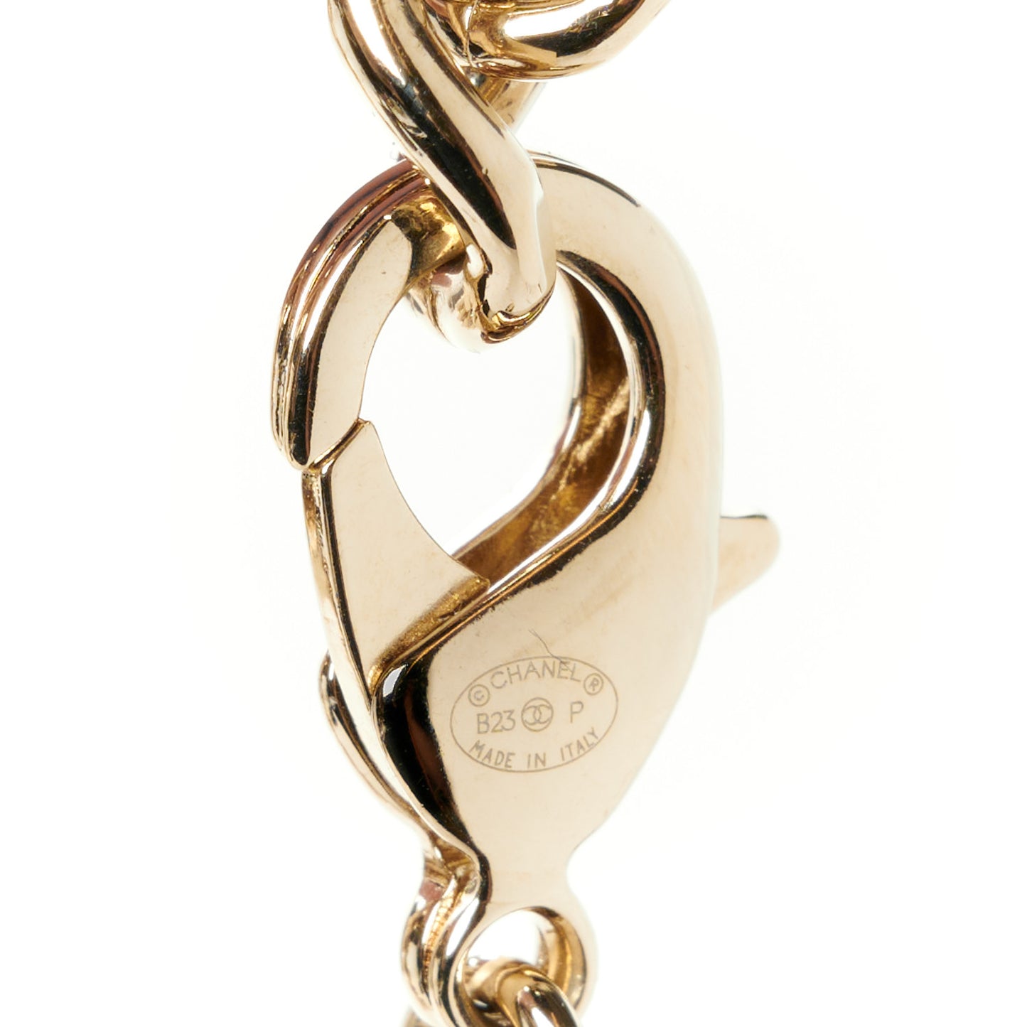 Metal Crystal CC Choker Gold