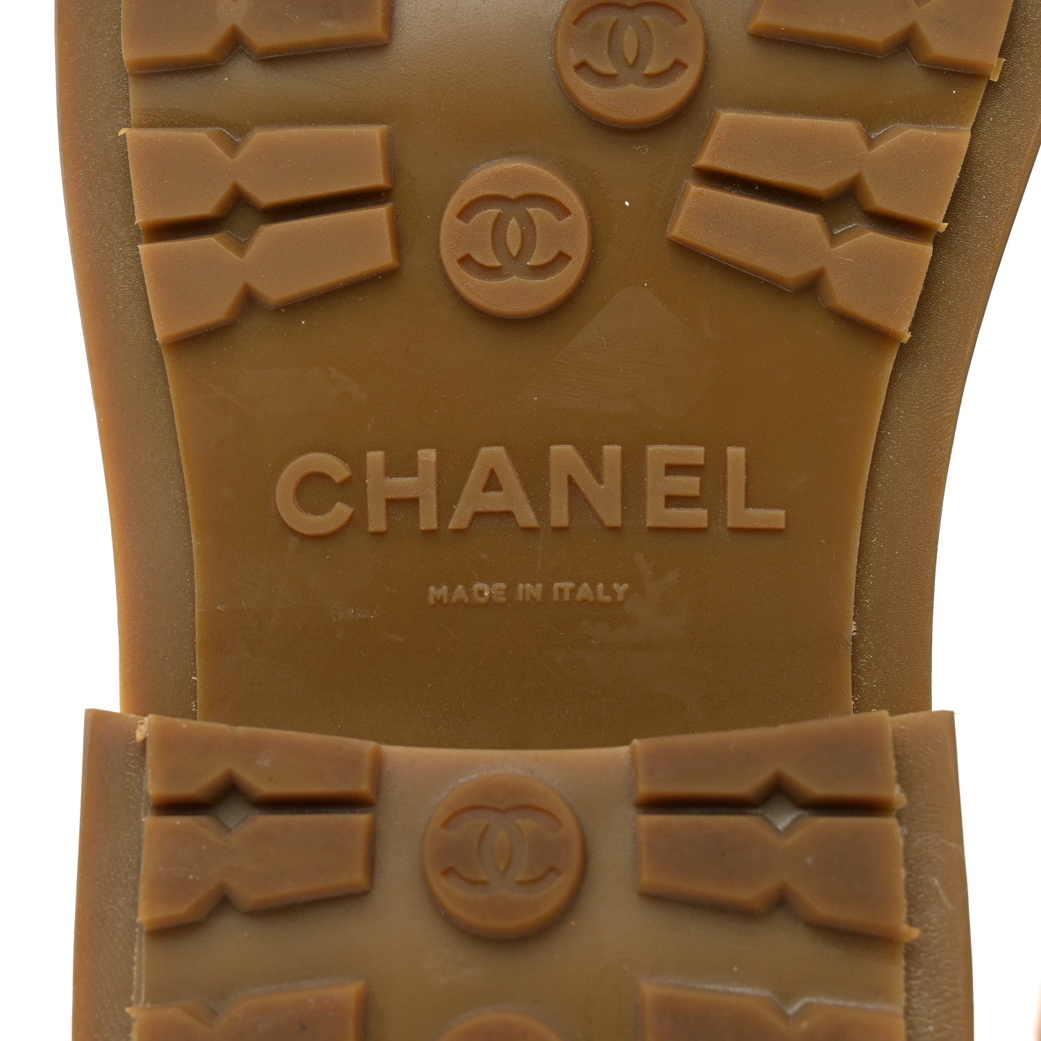 Chanel Suede Knit Lace Up Combat Boots 36 36 Brown 8 of 8