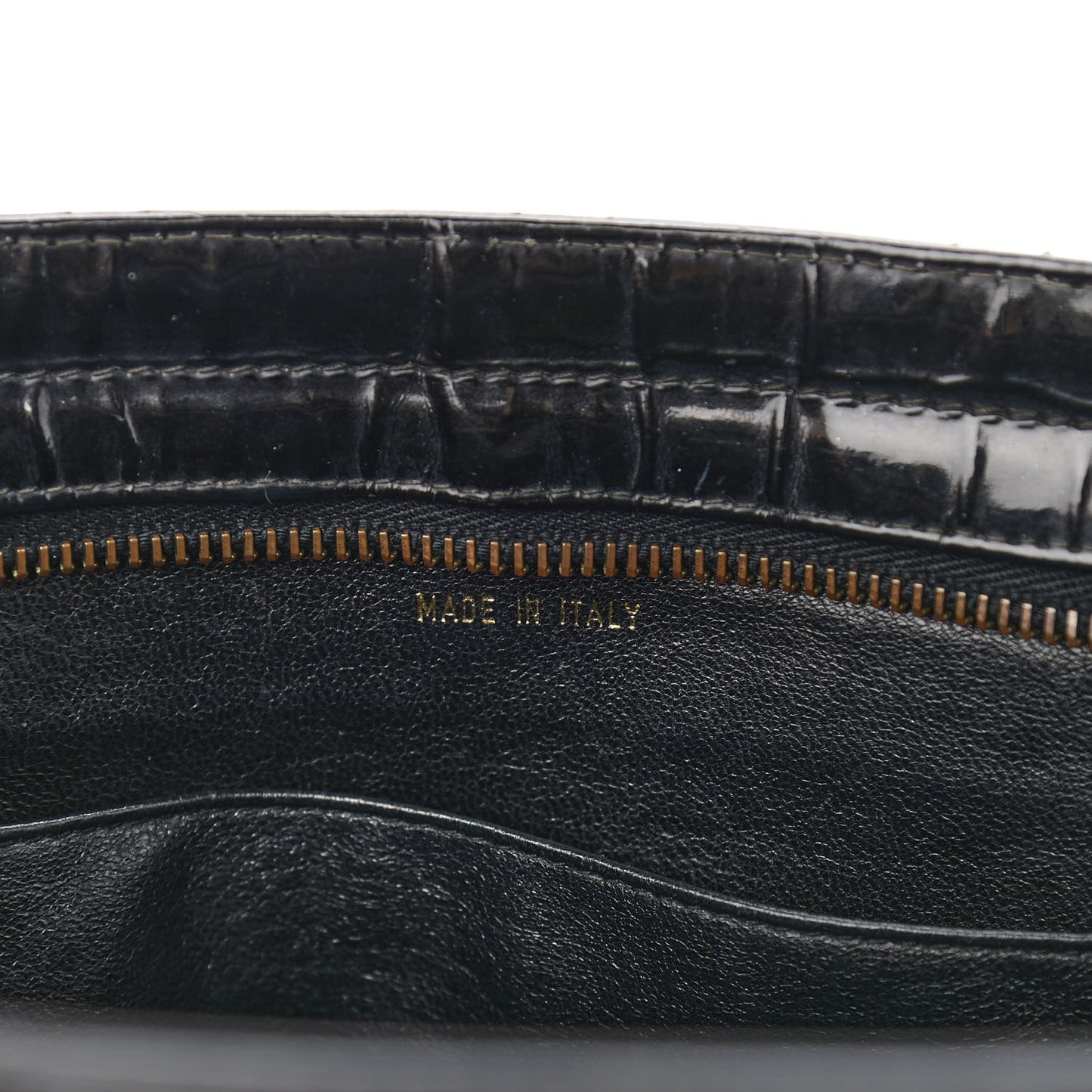 Patent Quilted CC Shoulder Bag Black