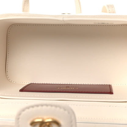 Chanel Shiny Caviar Preppy Coco Long Vanity With Strap White 5 of 11