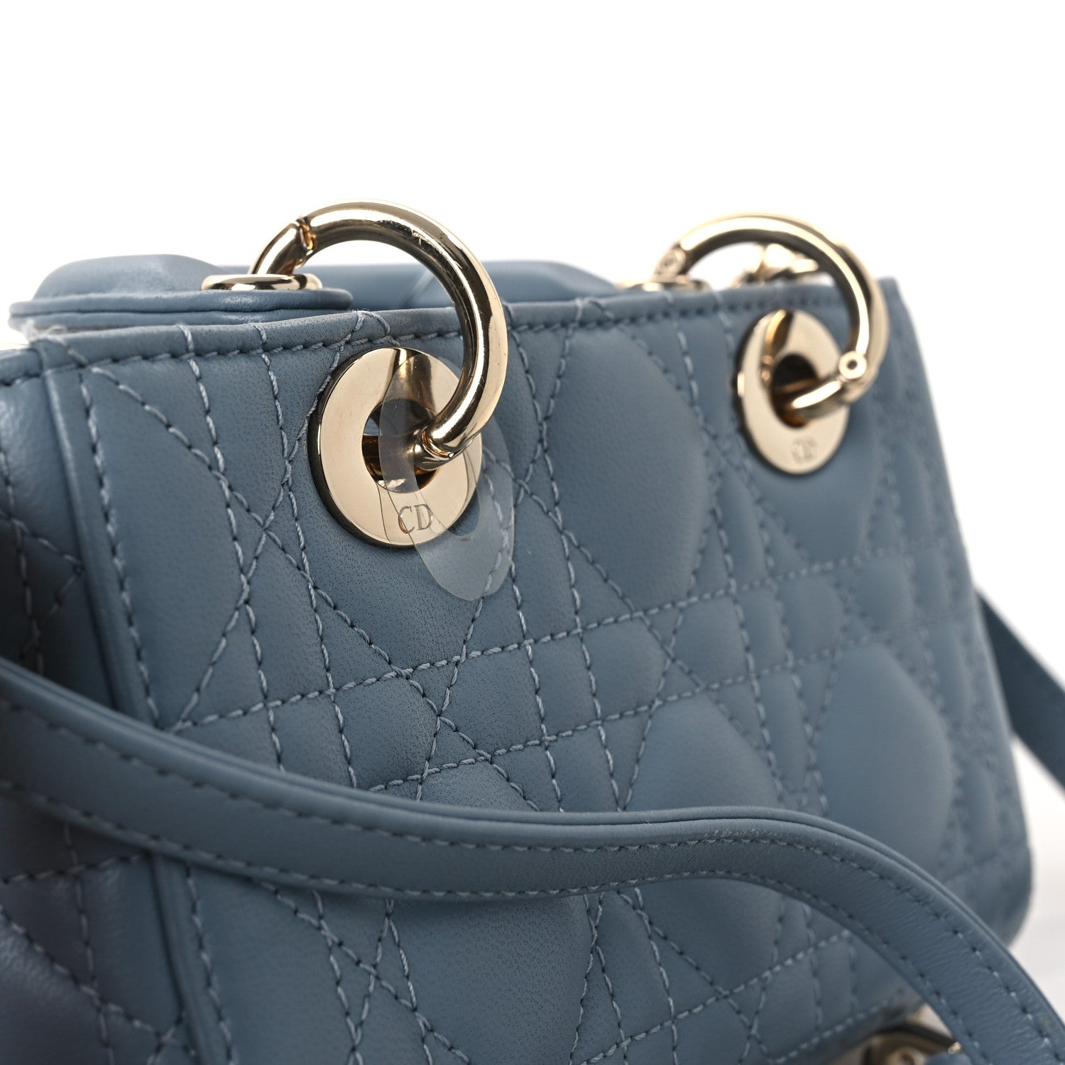 Christian Dior Lambskin Cannage Micro Lady D-Joy Cloud Blue 14 of 14