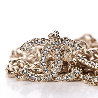 Chanel Metal Crystal 90's Icon Logo Chain Belt Gold 5 of 6