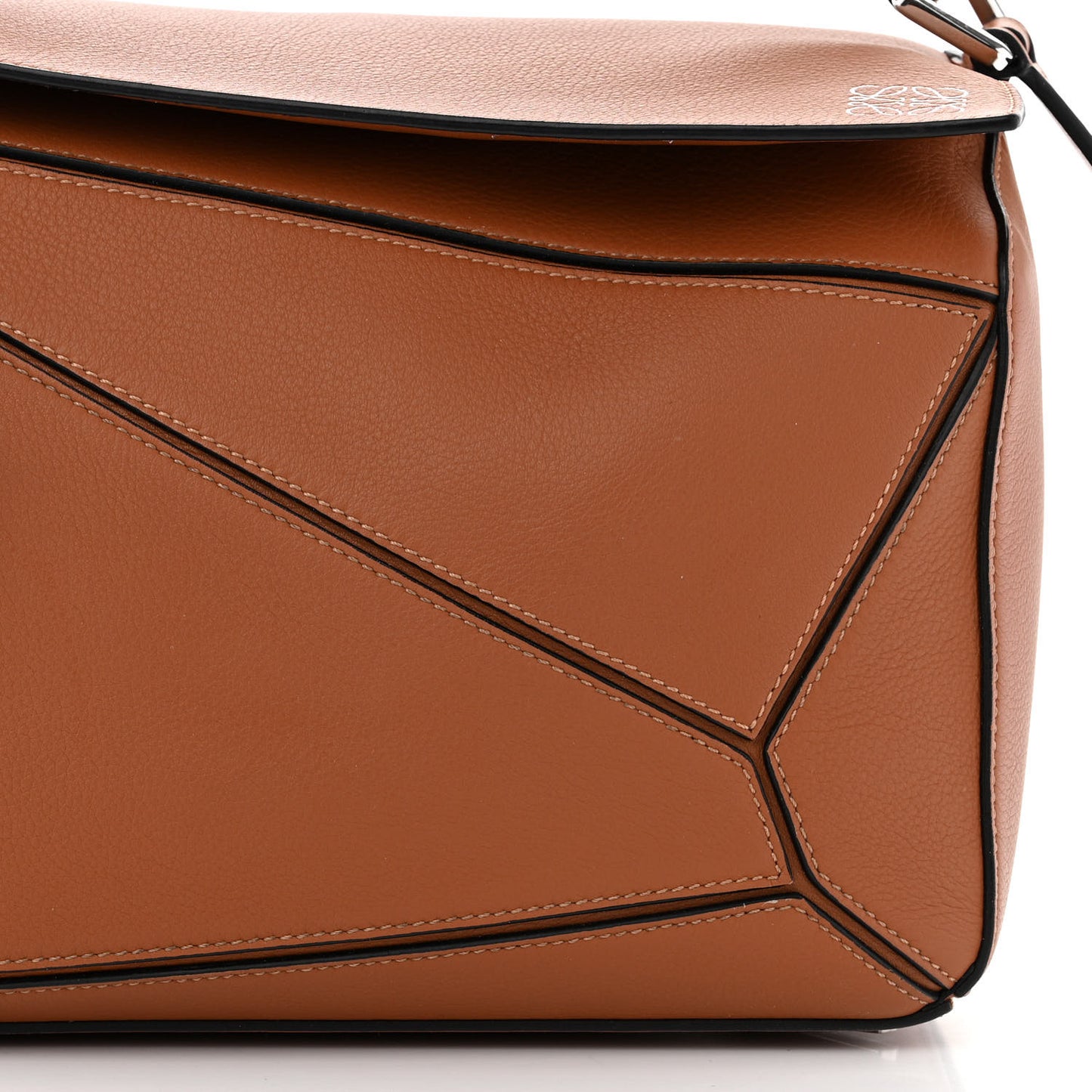 Calfskin Medium Puzzle Bag Tan