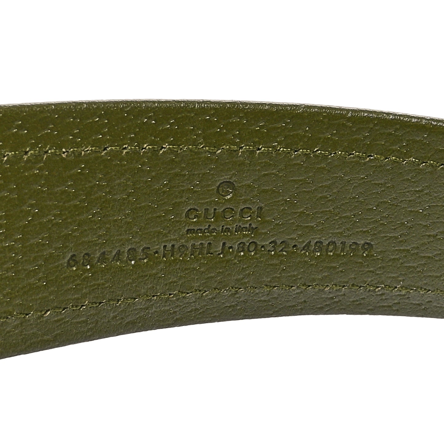 Econyl Nylon Monogram Off The Grid Belt Logo Buckle Belt 80 32 Juniper Green