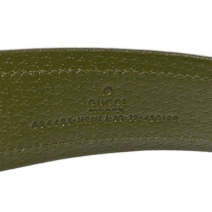 Gucci Econyl Nylon Monogram Off The Grid Belt Logo Buckle Belt 80 32 Juniper Green 5 of 5
