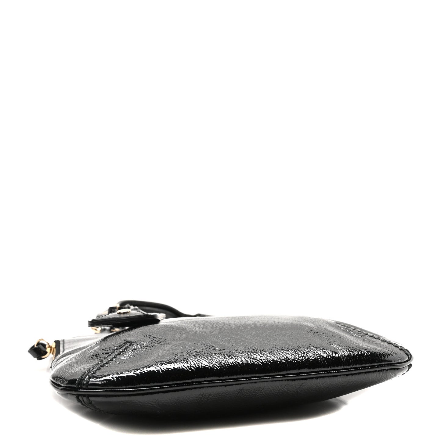 Patent Mini Tribute Tote Black