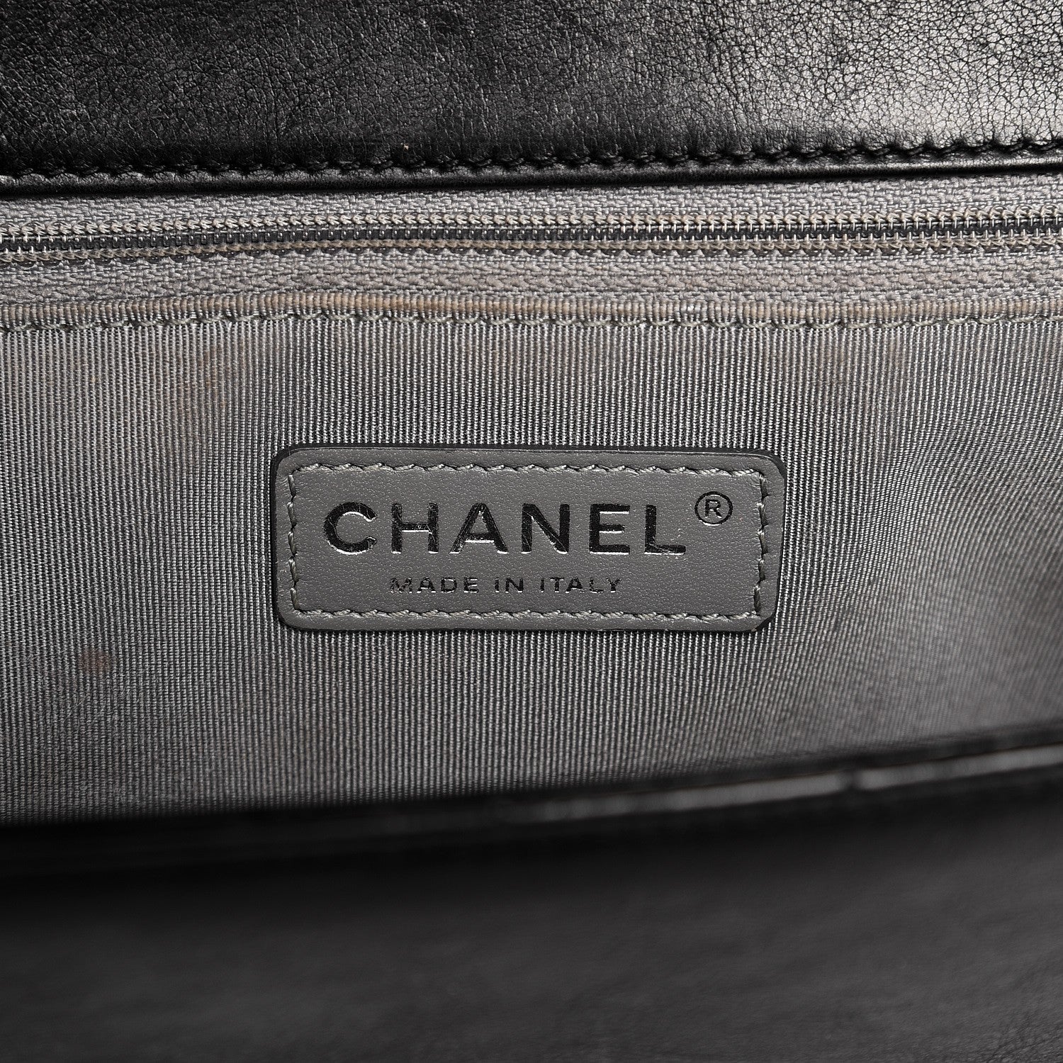 Chanel Calfskin Quilted Double Stitch New Medium Boy Flap Black 6 of 15