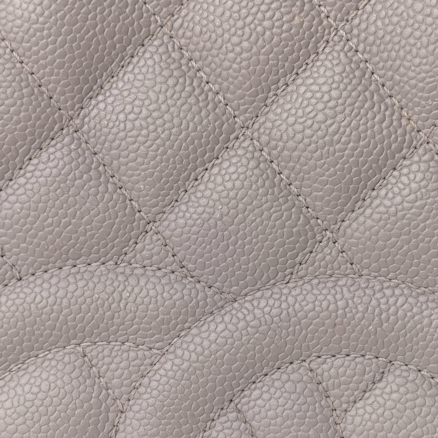Chanel Caviar Quilted Grand Shopping Tote GST Light Grey 17 of 20