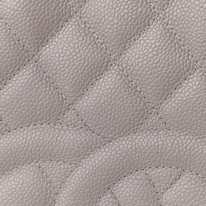 Chanel Caviar Quilted Grand Shopping Tote GST Light Grey 17 of 20