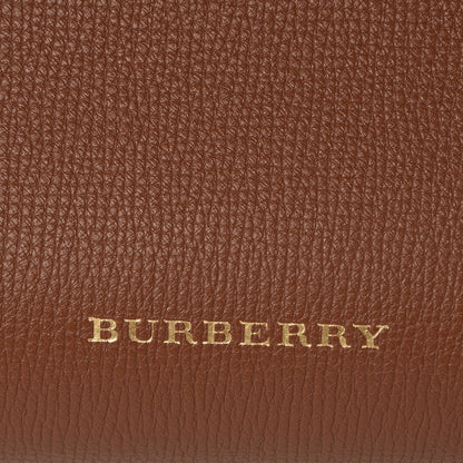 Burberry Grainy Calfskin House Check Medium Banner Tote Tan 7 of 9