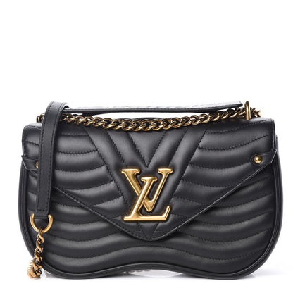 Louis Vuitton Calfskin New Wave Chain MM Black 1 of 11
