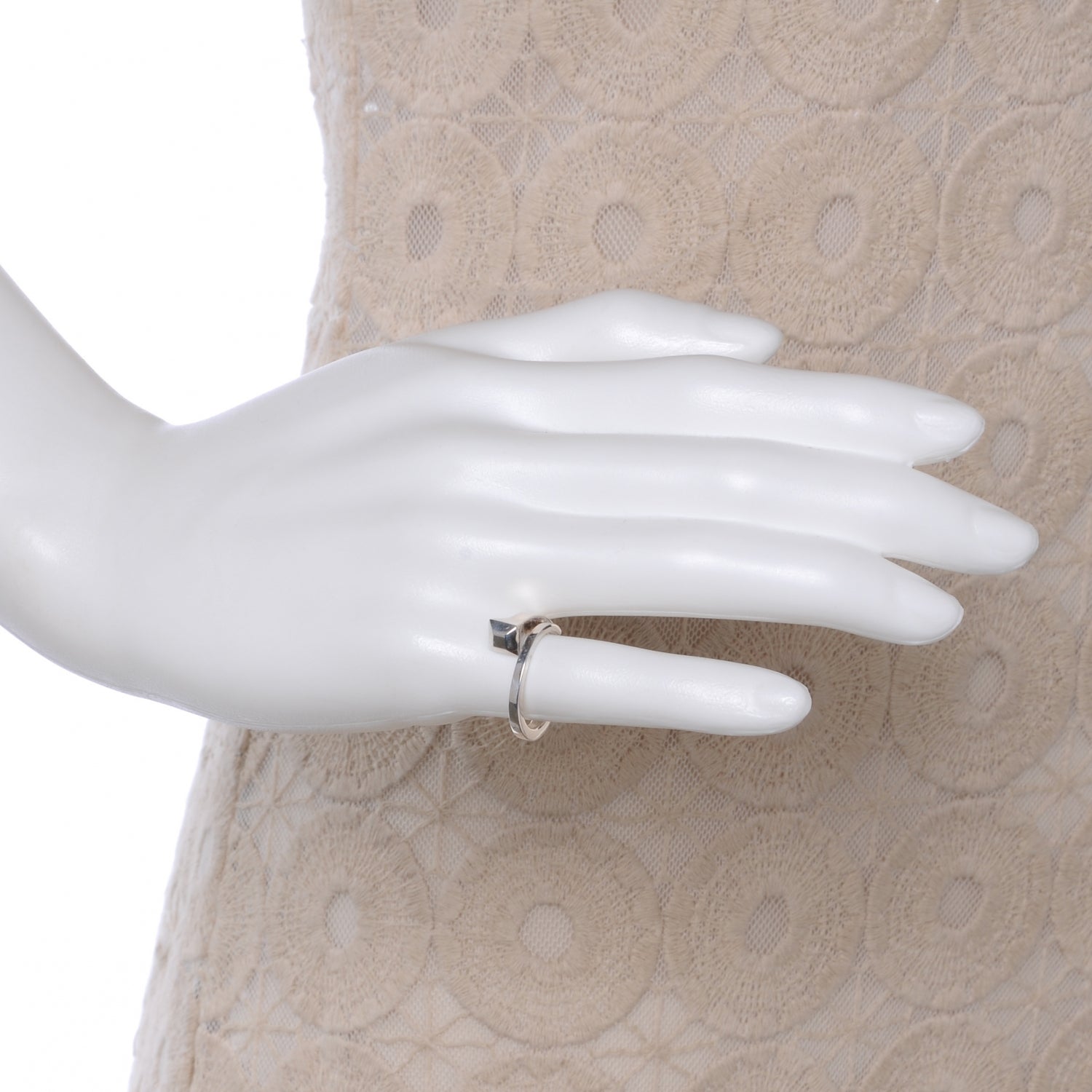 Gucci Sterling Silver Chiodo Nail Ring 6.75 2 of 6