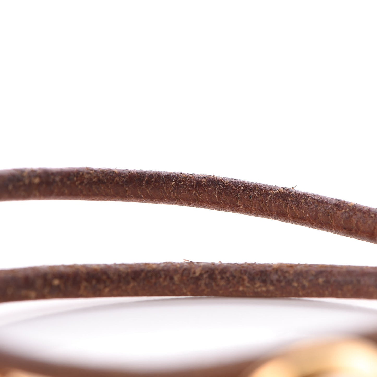 Natural Bridle Jumbo Double Tour Bracelet Bouton