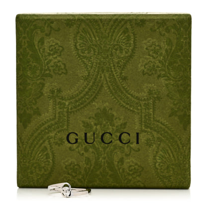 Gucci 18K White Gold Running G Ring 56 7.5 7 of 7
