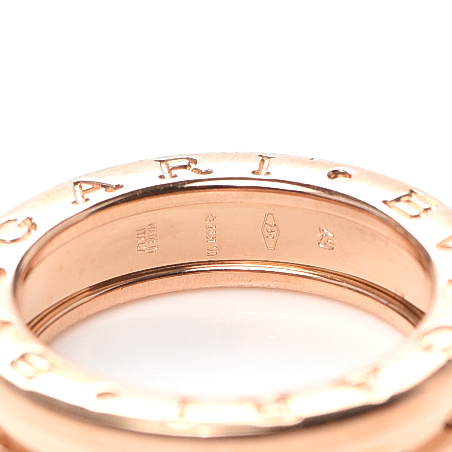 Bulgari 18K Rose Gold B.Zero1 One-Band Ring 49 5 5 of 5