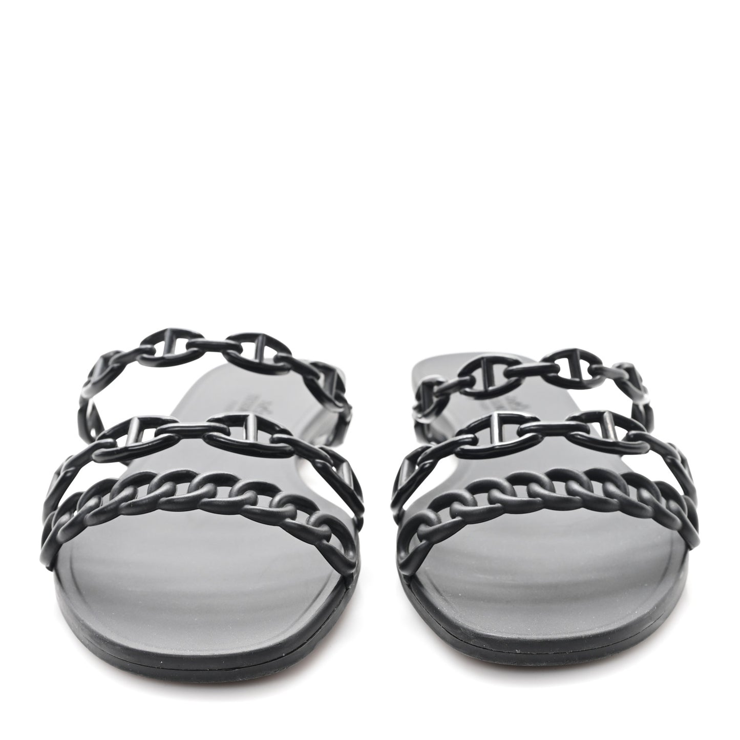 Rubber Chaine d'Ancre Rivage Sandals 38 Black