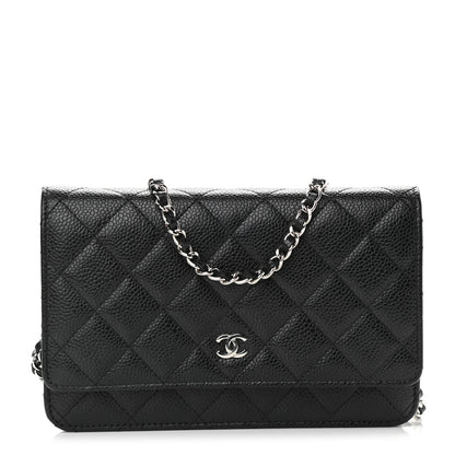 Chanel Caviar Quilted Wallet On Chain WOC Black 1 of 11