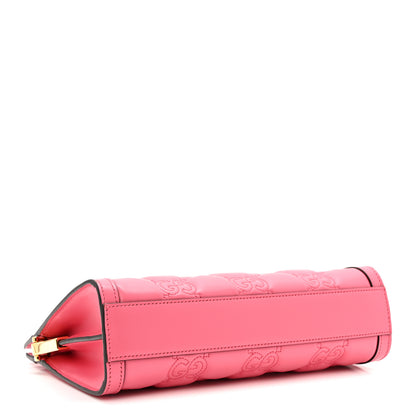 Gucci Calfskin GG Matelasse Small Slim Chain Shoulder Bag Rhodamine Pink Natural 4 of 12