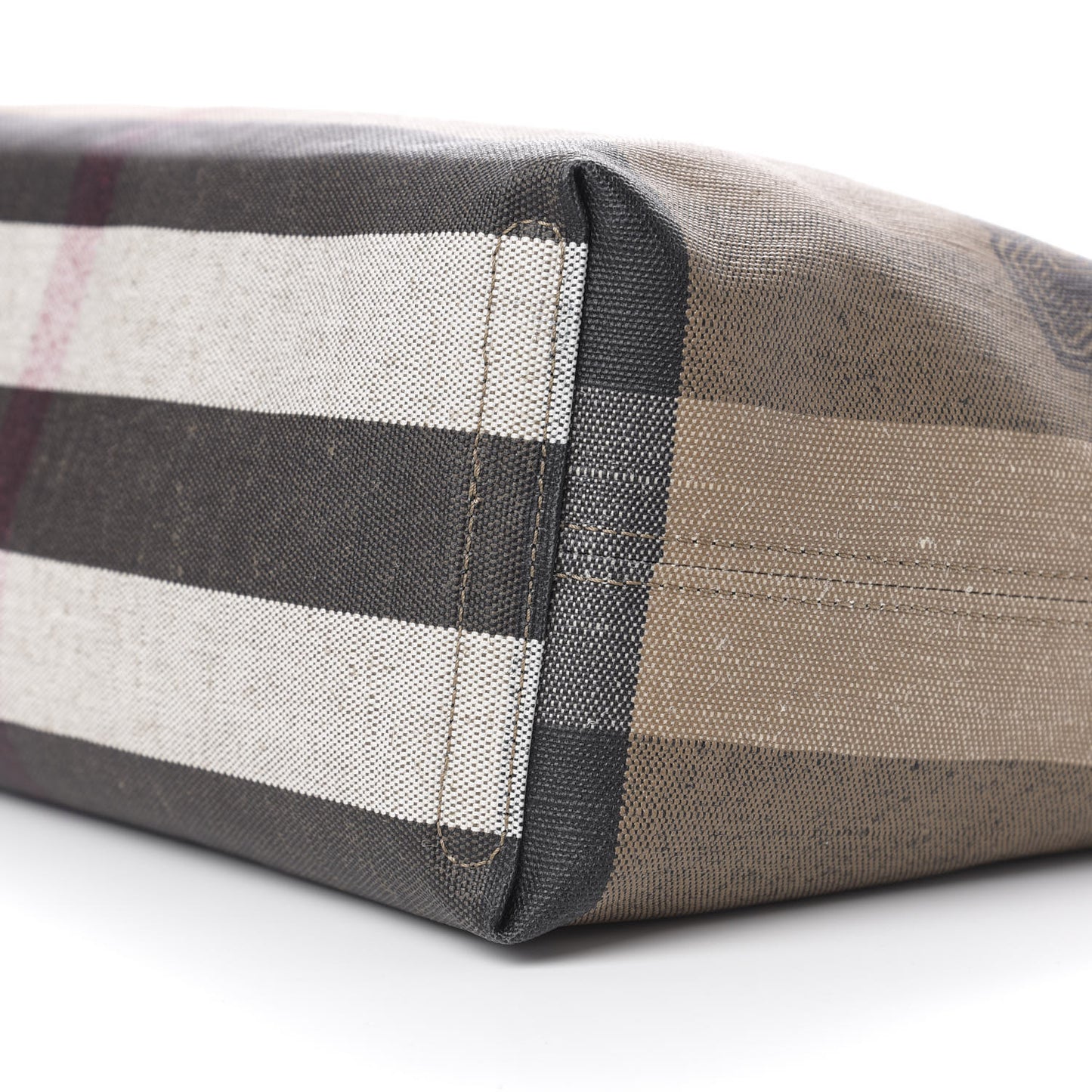 Coated Canvas Mega Check Medium Doodle Tote Black