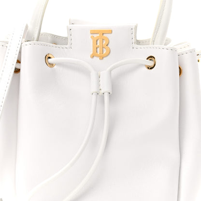 Burberry Calfskin Monogram Motif TB Bucket White 7 of 10