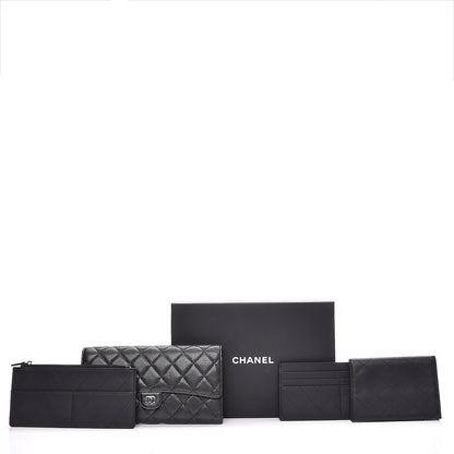 Chanel Caviar Quilted Travel Wallet Black 18 of 18