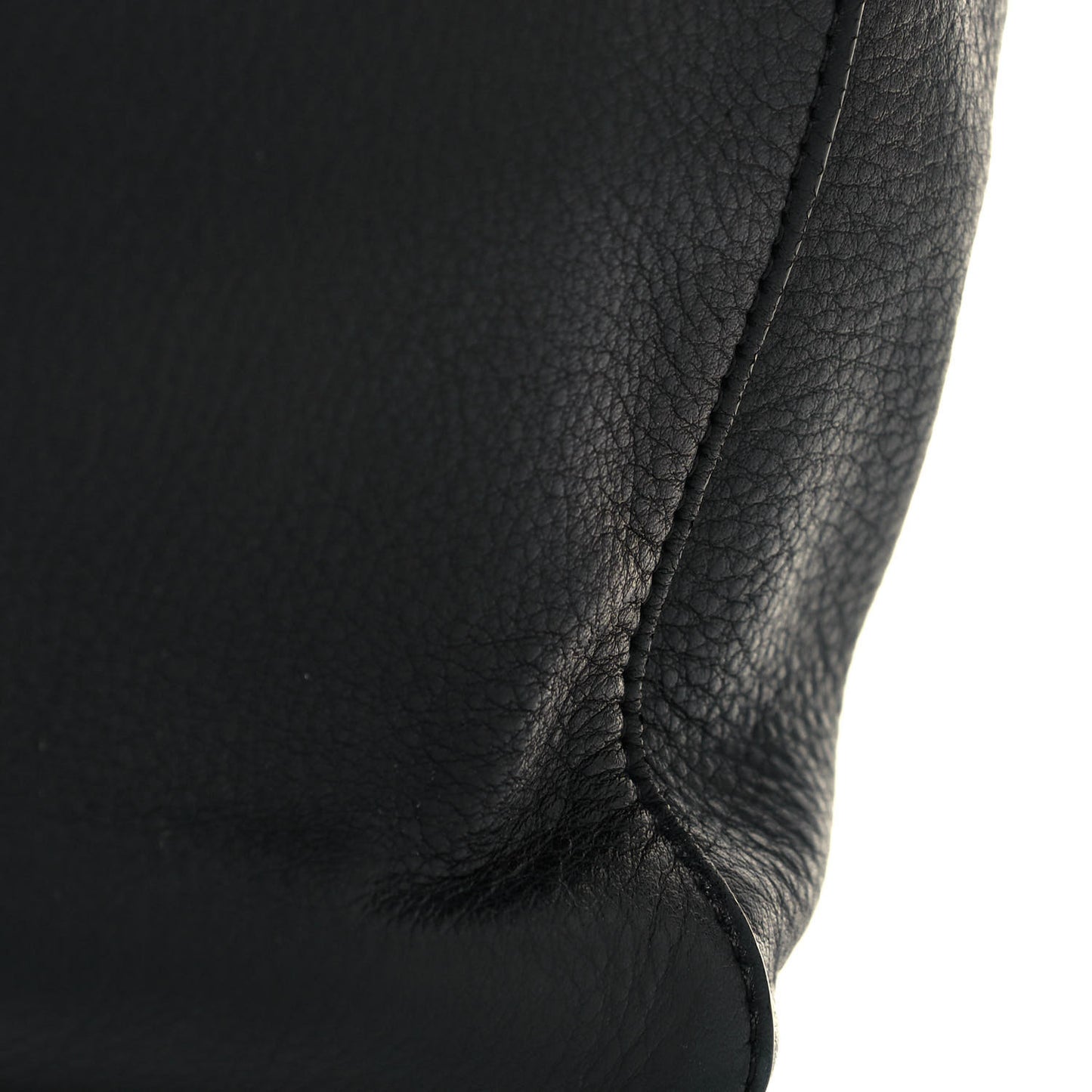 Soft Grained Calfskin Small Belt Cabas Phantom Black