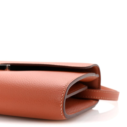 Hermes Evercolor Constance Long Wallet To Go Blush 10 of 11