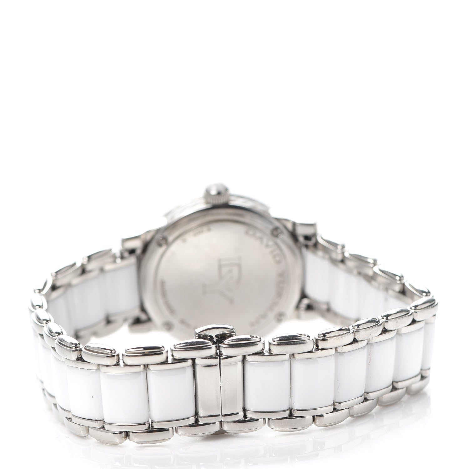 David Yurman Stainless Steel Ceramic Diamond 30mm Classic Quartz Watch White 3 of 6