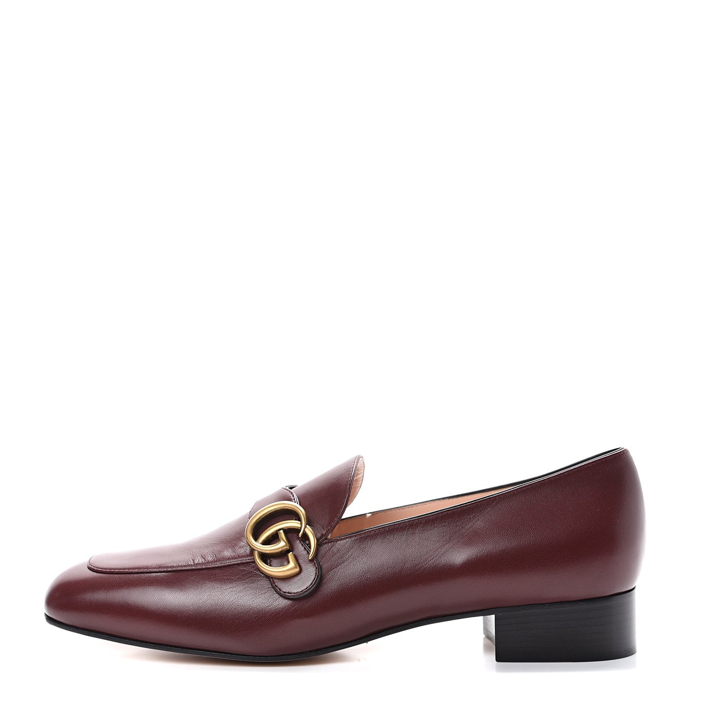 Malaga Kid Womens GG Marmont Loafers 42 Vintage Bordeaux