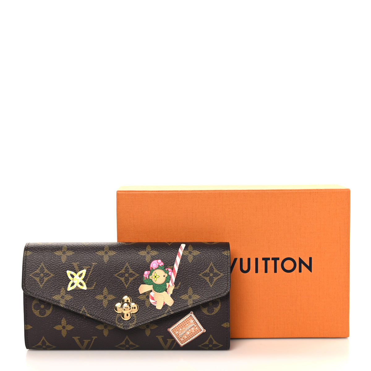 Monogram Candy Factory Sarah Wallet Candy Red